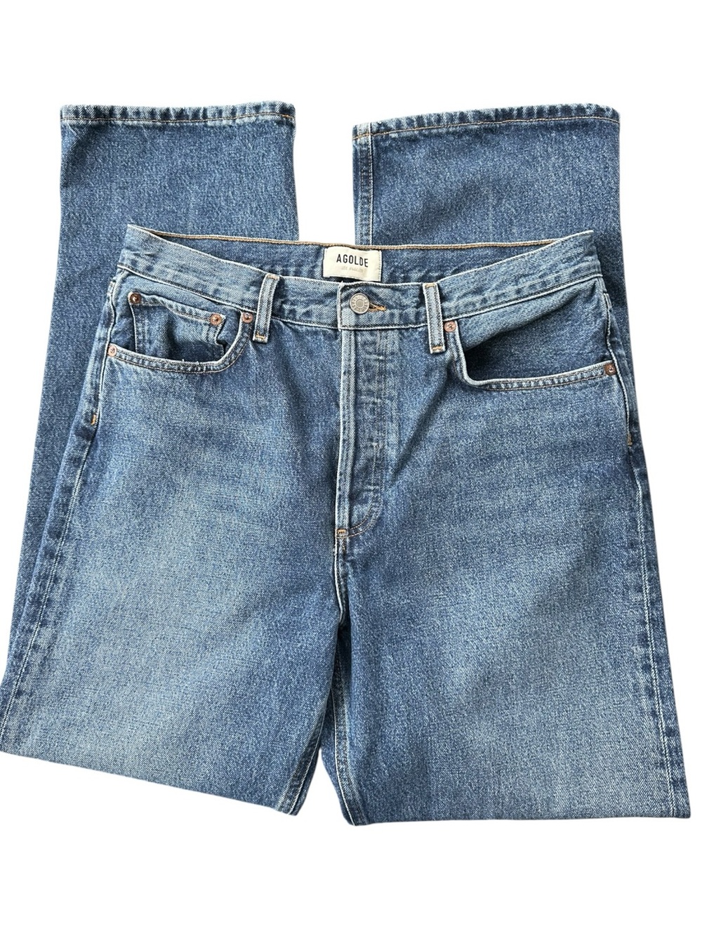 Agolde • Fran High Rise Straight Leg Organic Cotton Jeans - Picture 5 of 10